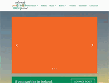 Tablet Screenshot of coloradoirishfestival.com